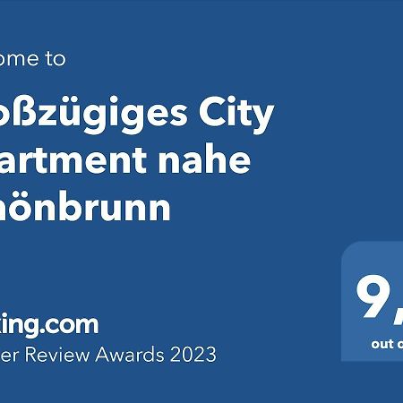Grosszugiges City Apartment Nahe Schonbrunn Vienna Exterior photo